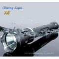 Hi-max diving led cree xm-l u2*3 scuba for diving flashlights 3800lumen